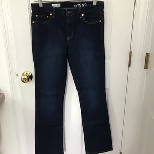 GAP 1969 Perfect Boot 27 Short dark  jeans NWOT